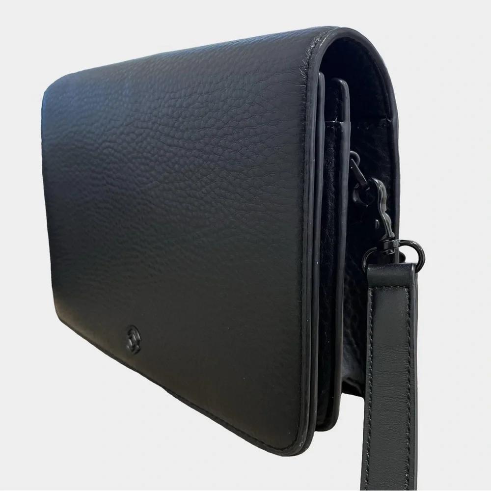 Dagne Dover Medium Andra Crossbody Bag Black Onyx Matte Black Hardware - Picture 4 of 14